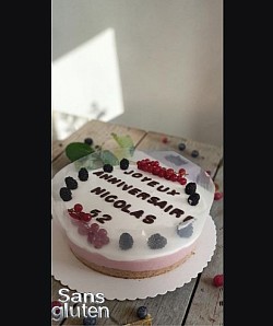 Bavarois aux fruits rouge sans gluten