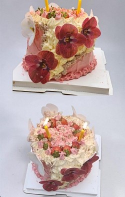 Layer cake en mode fraisier