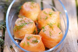 Petits gateaux de saumon