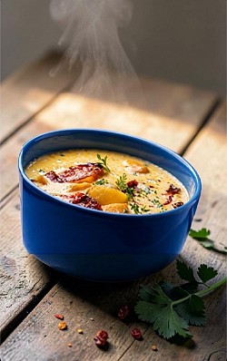 Crème de moules au chorizo
