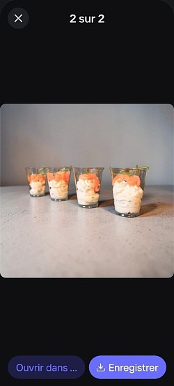 Verrines mascarpone saumon